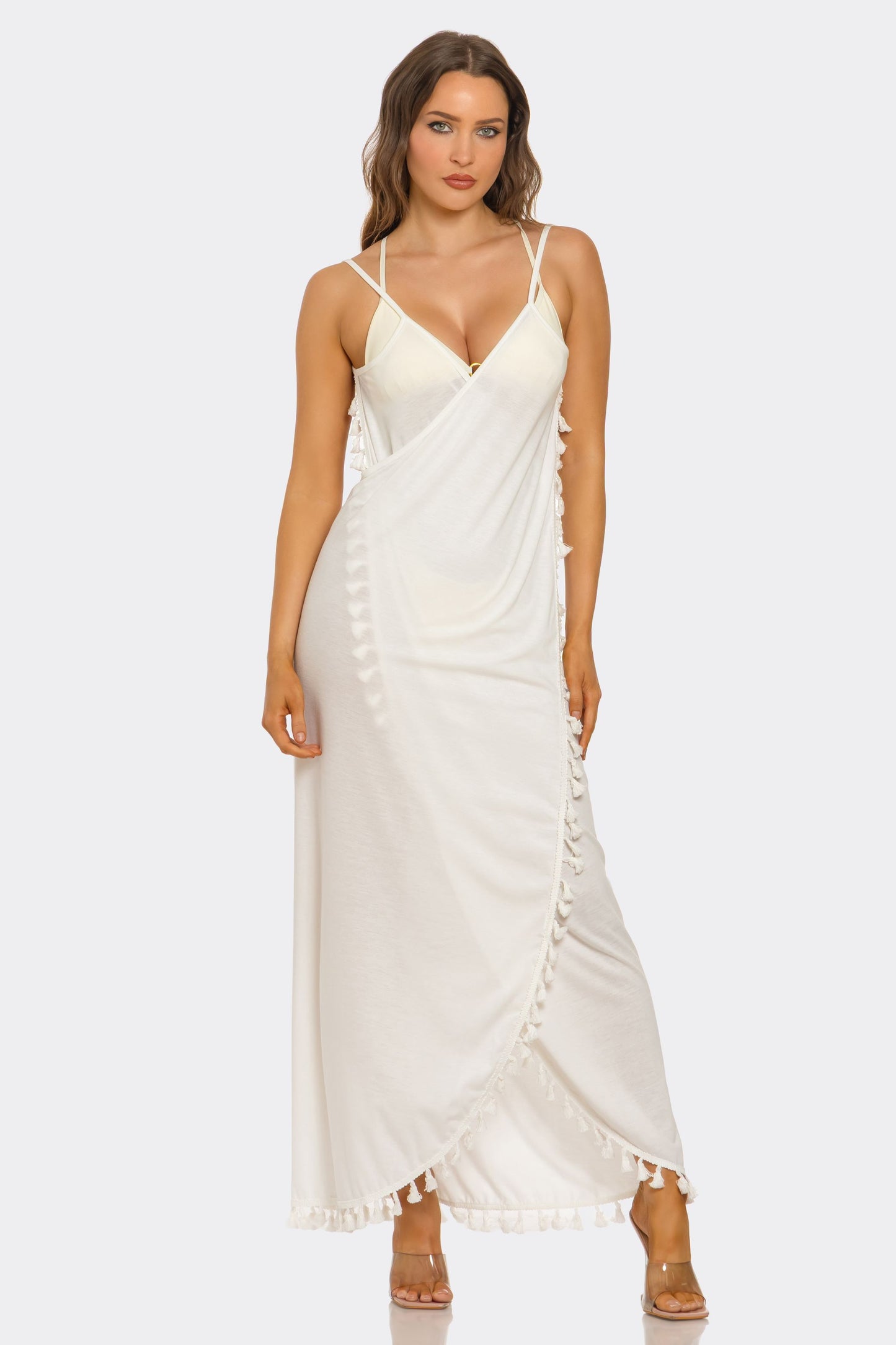 2698 Tassel Tease Cover Up Dress