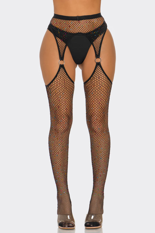 2685 Ring Me Up Fishnet Tights