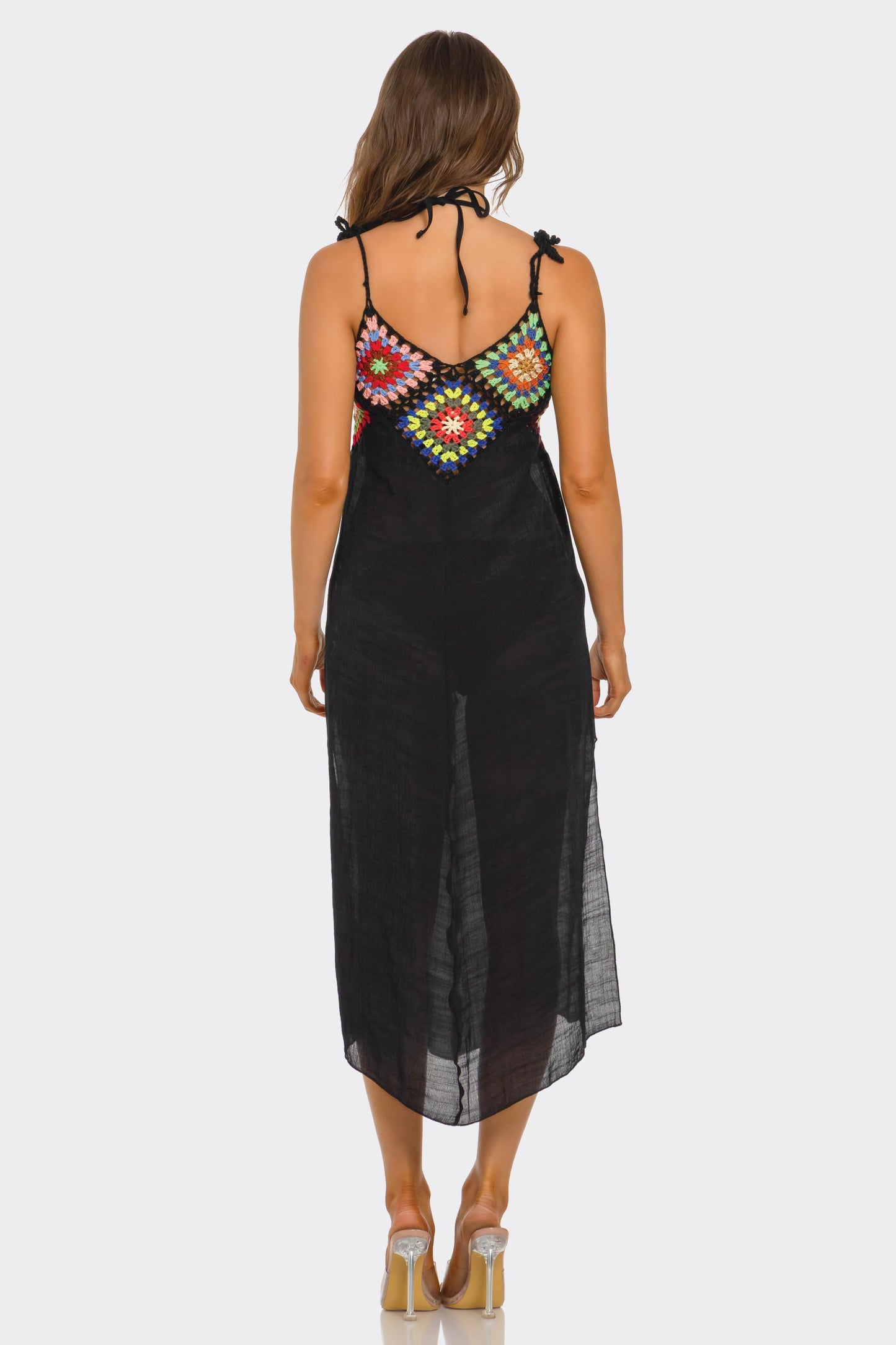 2697 Geo Midi Cover Up Dress