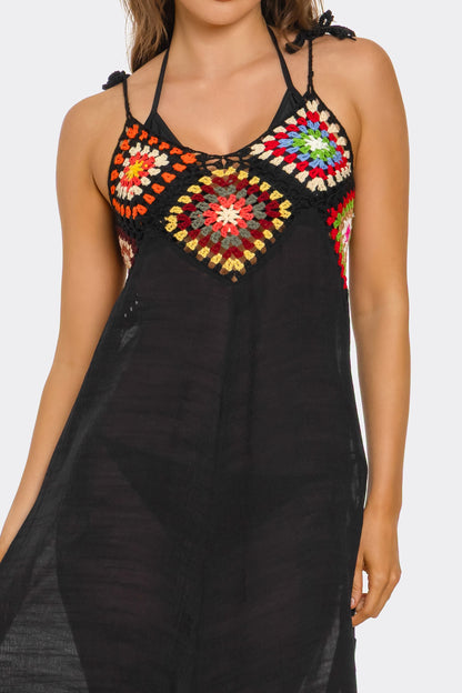 2697 Geo Midi Cover Up Dress