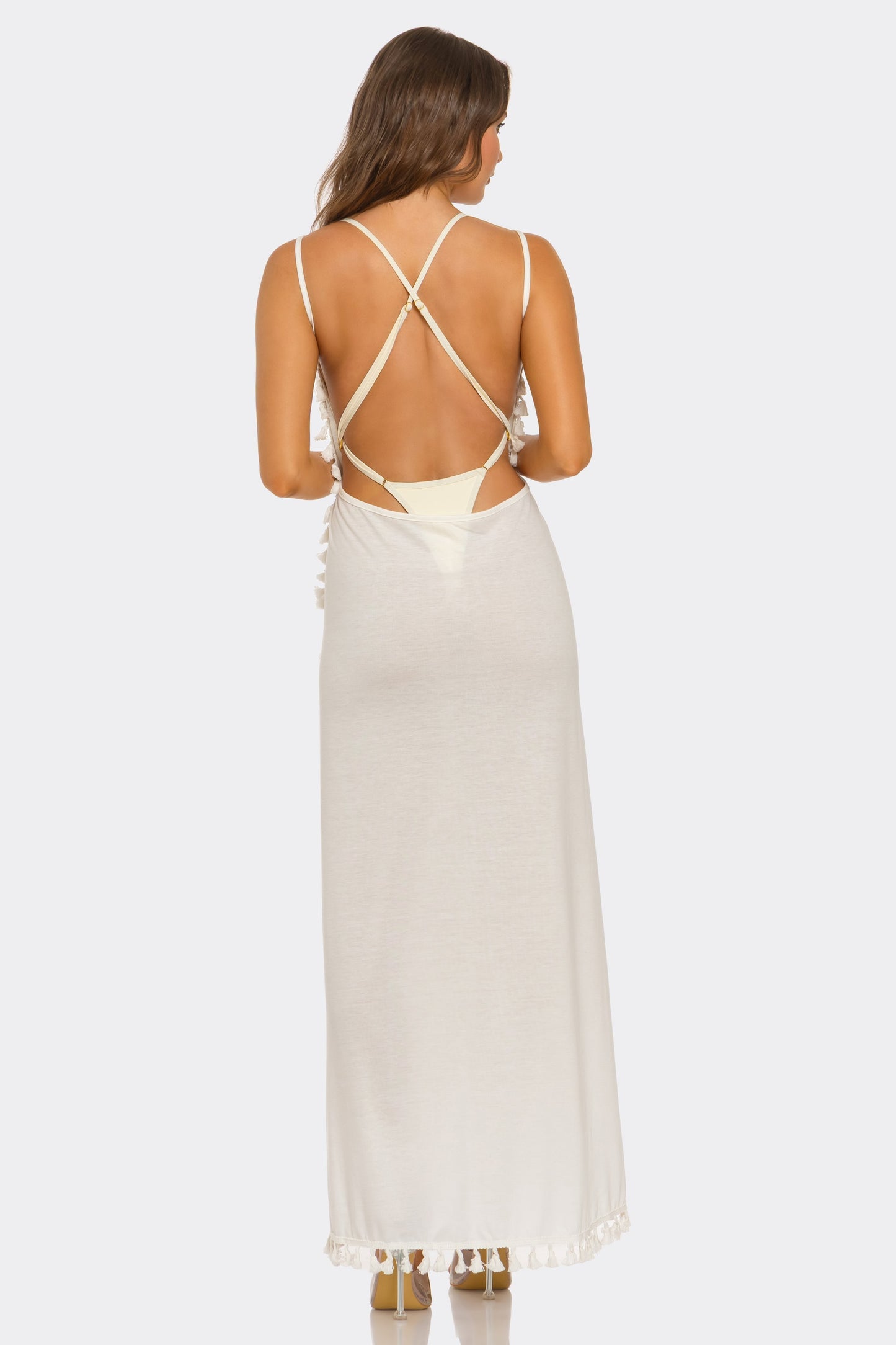 2698 Tassel Tease Cover Up Dress