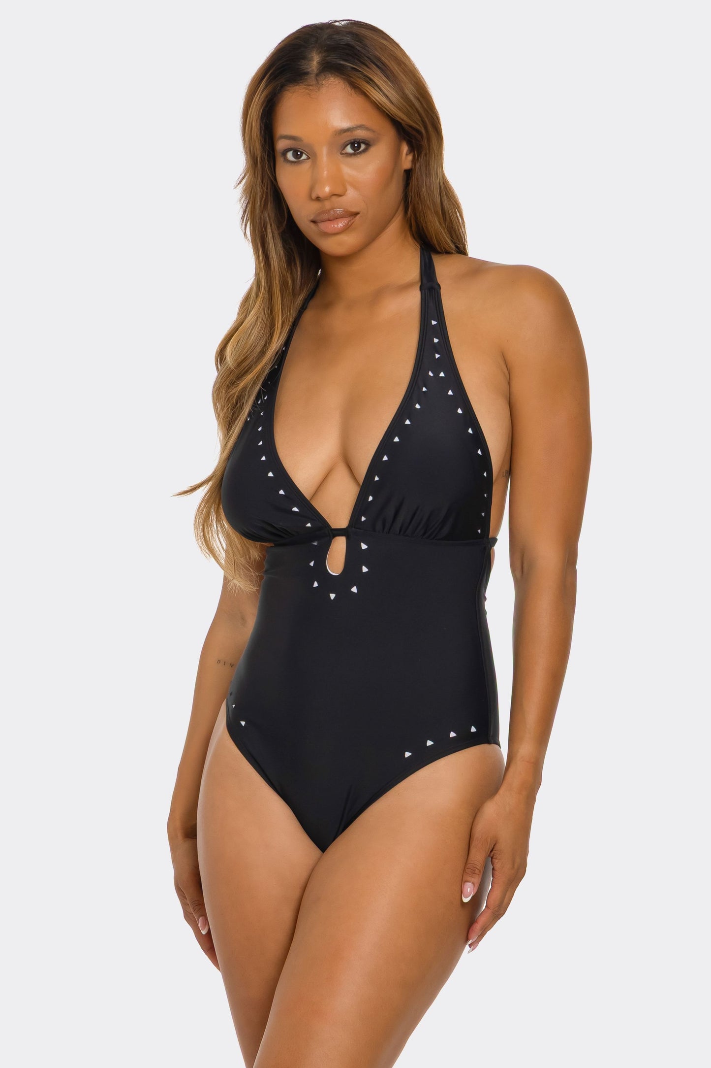 2719 Geo Accent Swimsuit