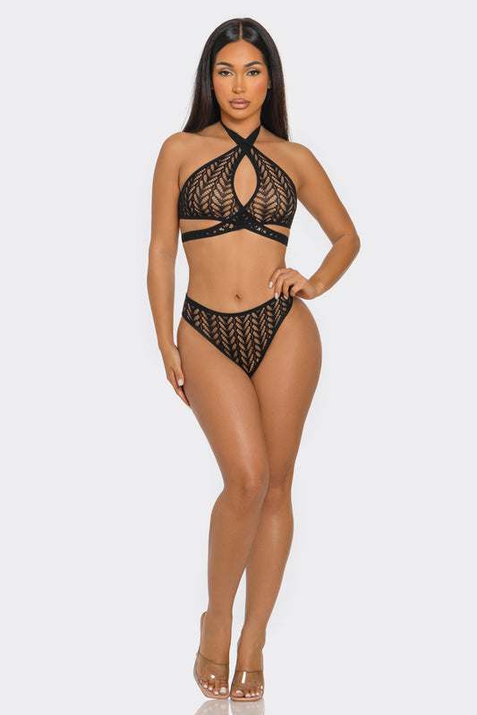 2747 Wicked Nights Bodystocking Set