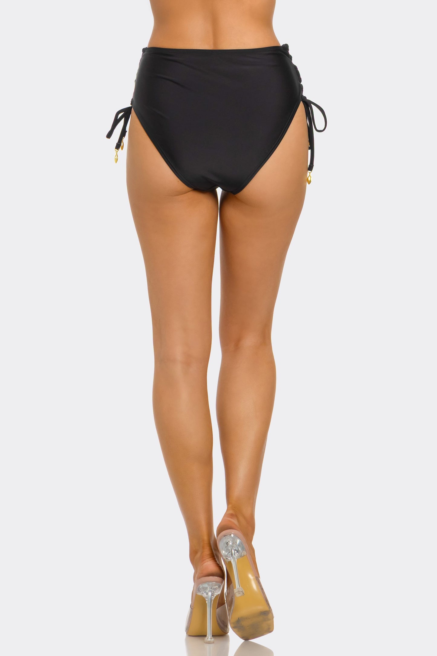 2766 Lace Up Bikini Bottoms