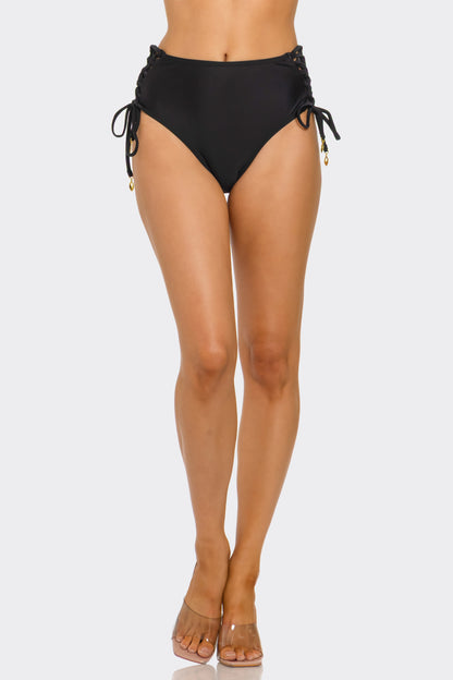 2766 Lace Up Bikini Bottoms
