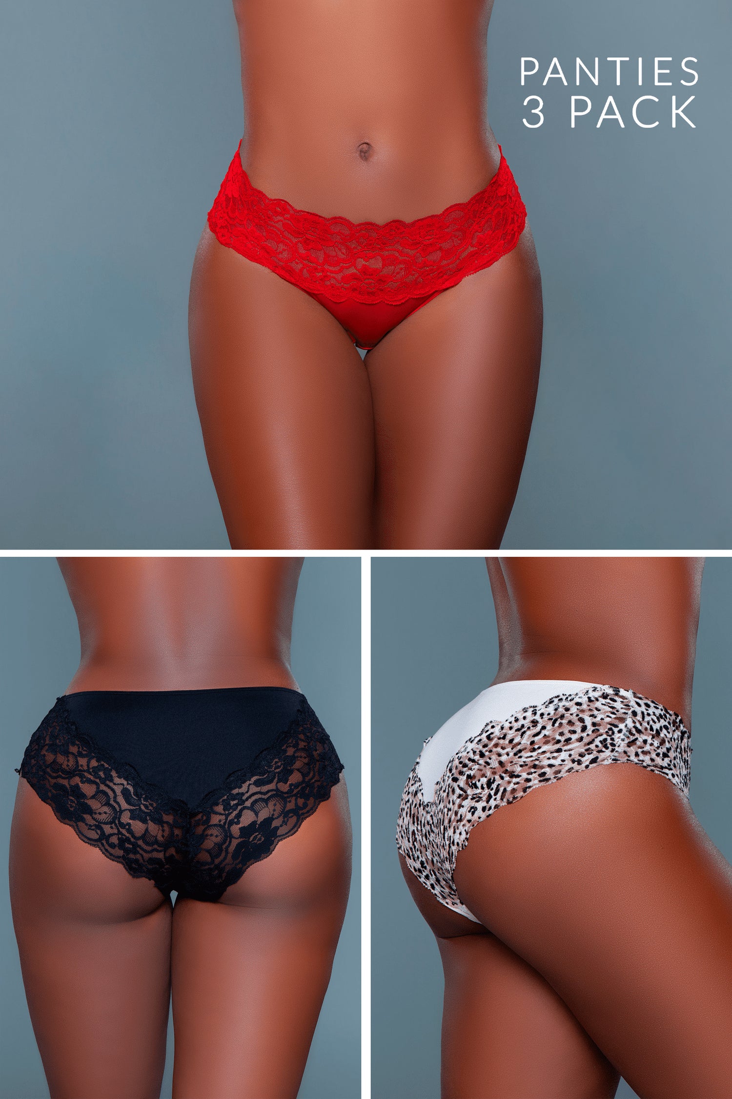 Arlo Bikini Panty 3 Pack from Be Wicked