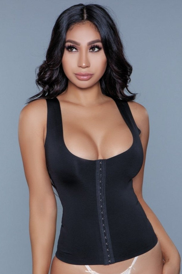 Women's Black Shapewear Bodysuit With Adjustable Straps and Snap Button  Closure, Be Wicked in 2023