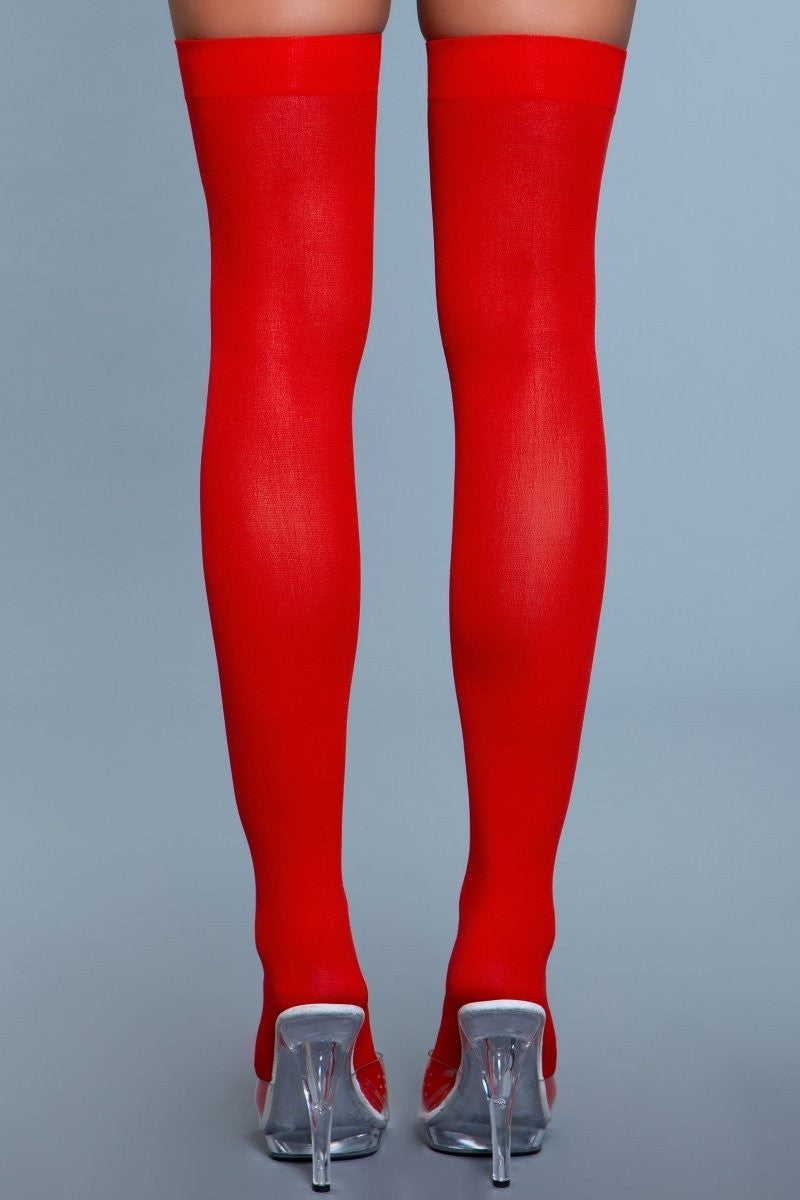 Front view of wholesale Opaque Nylon hosiery from Be Wicked